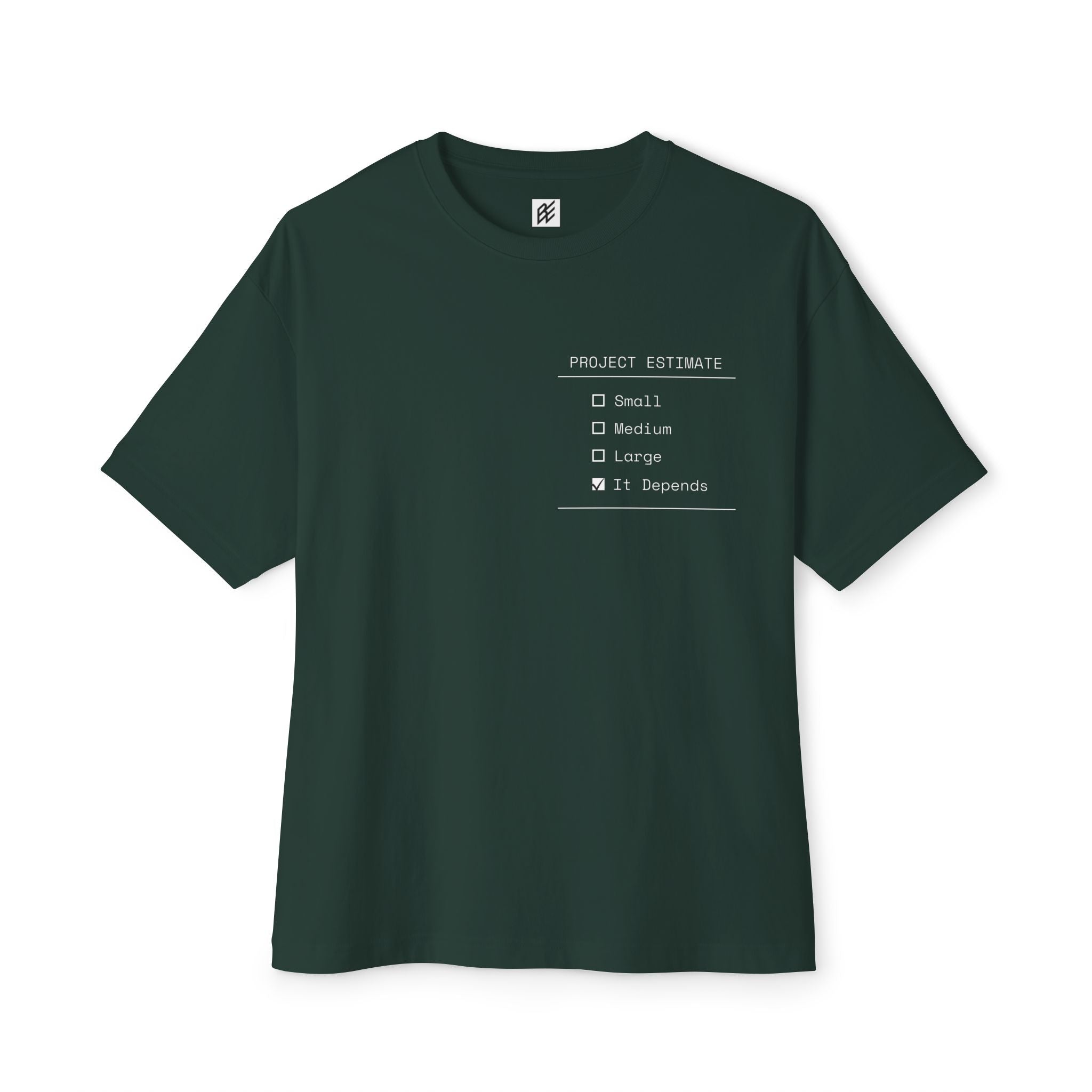 The "It Depends" Project Estimate Boxy Tee