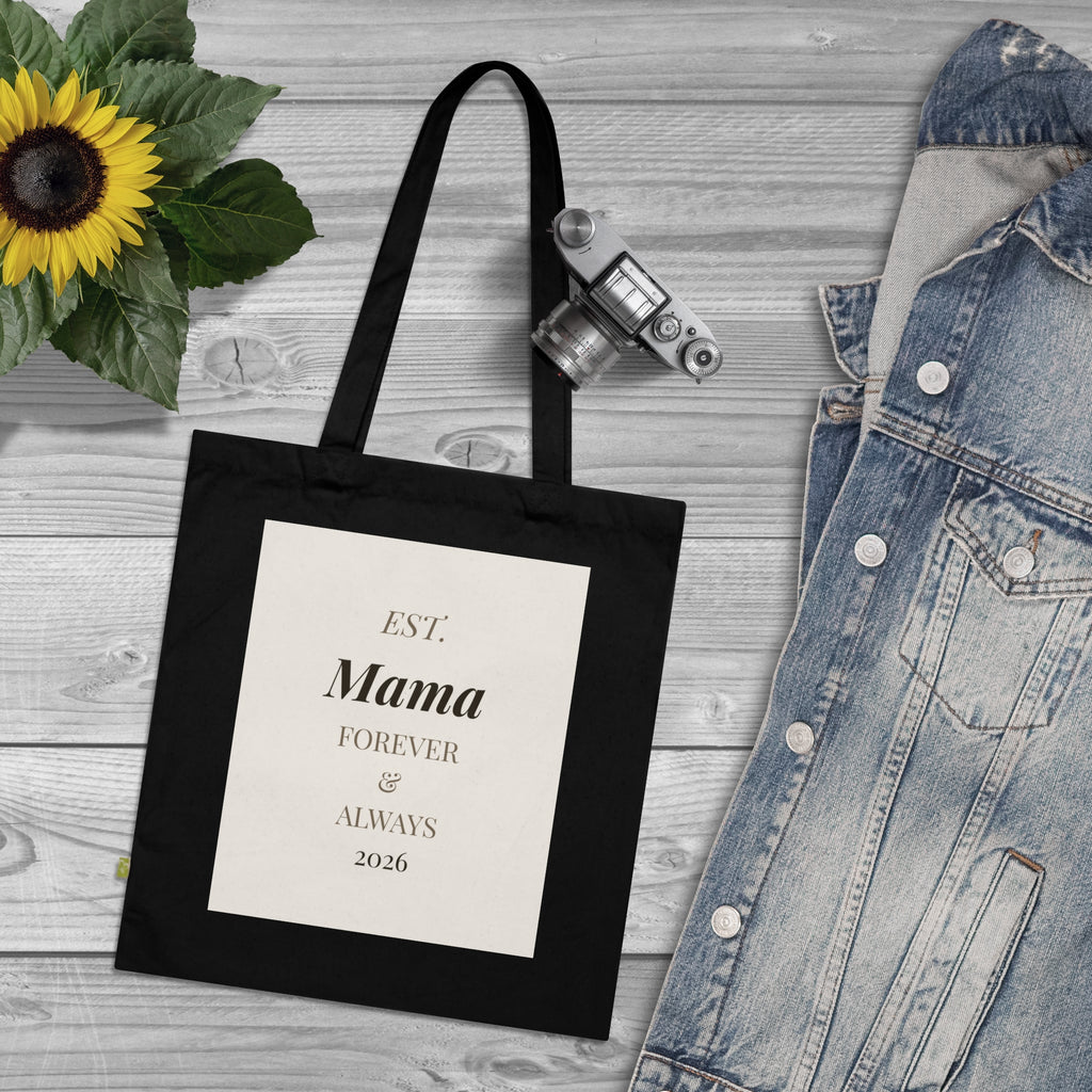 Mother's Day Organic Cotton Tote Bag – "Est. MAMA" & "Soft Power" | Baseline Apparel