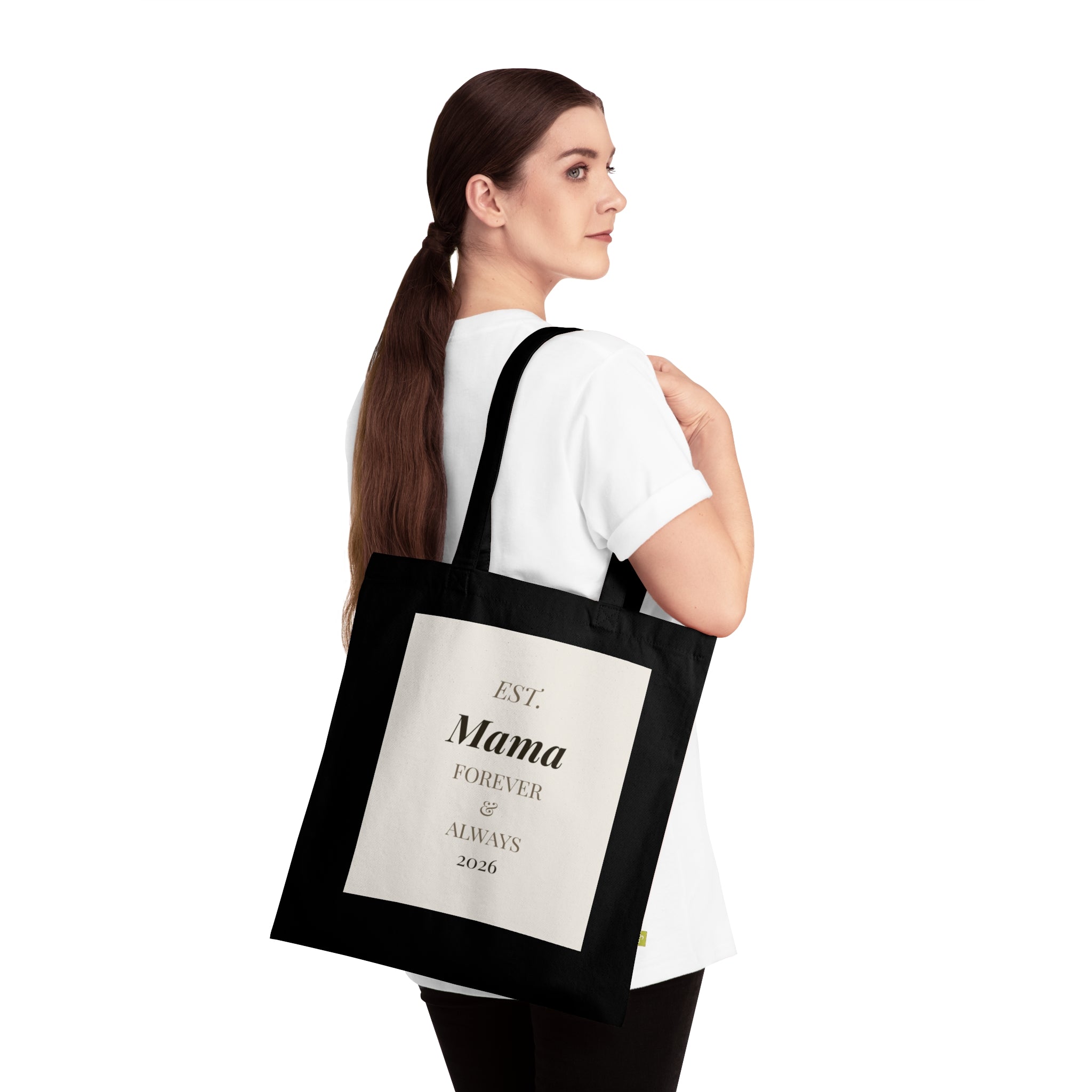 Mother's Day Organic Cotton Tote Bag – "Est. MAMA" & "Soft Power" | Baseline Apparel