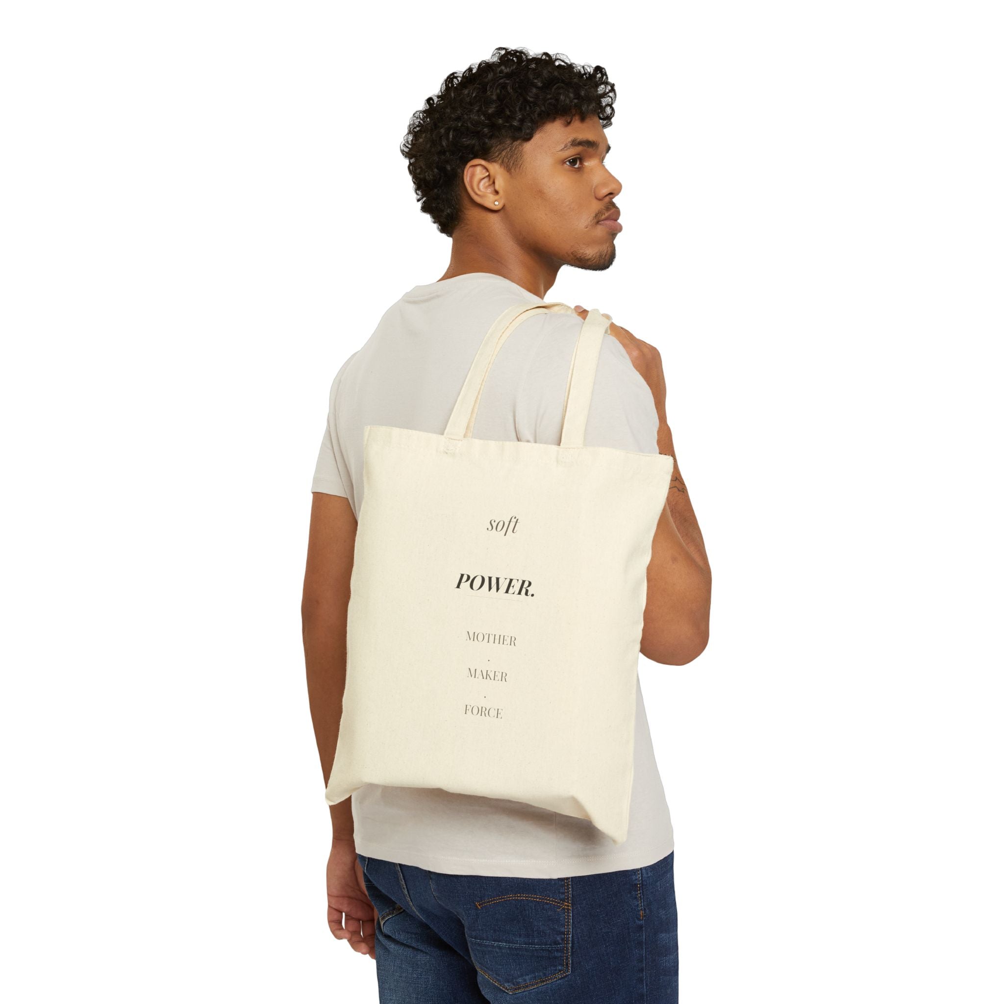 Mother's Day Heavy Canvas Tote – "Est. MAMA" & "Soft Power" | Baseline Apparel