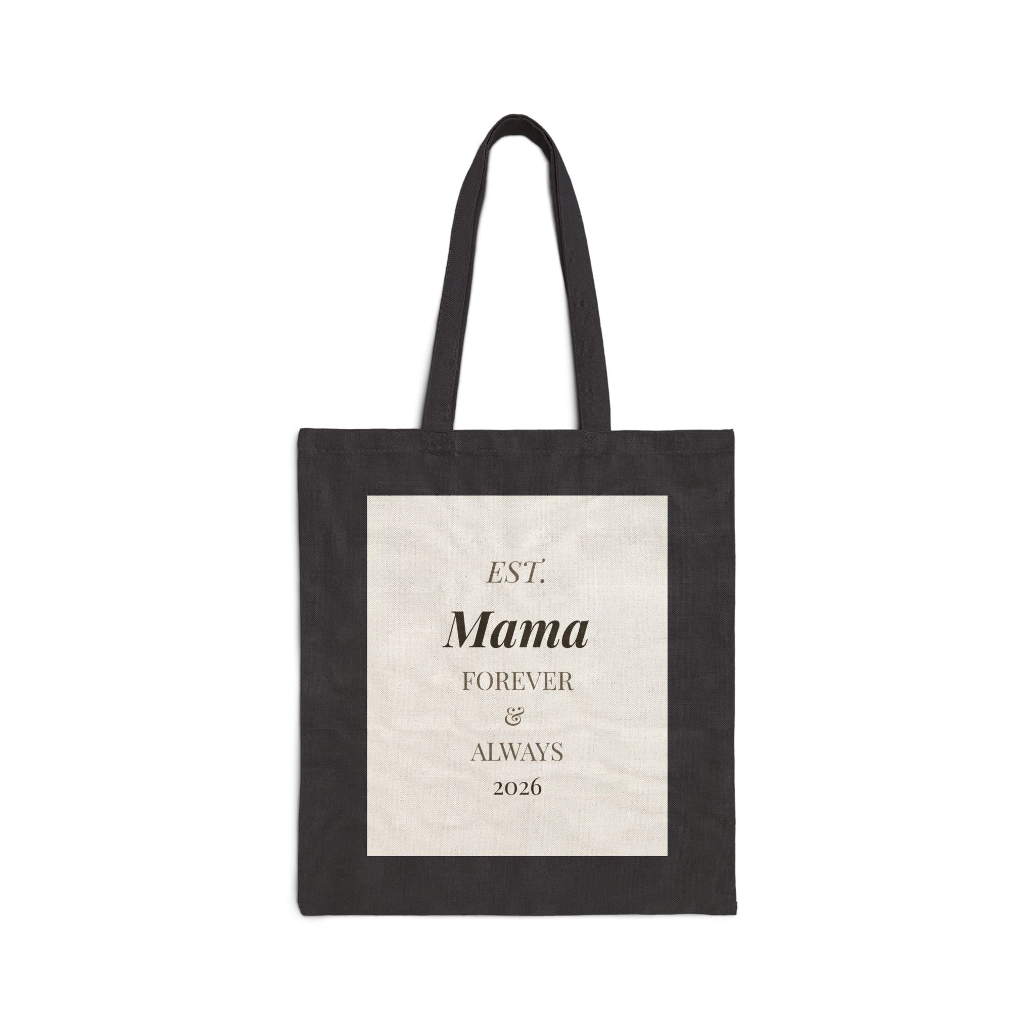 Mother's Day Cotton Canvas Tote Bag – "Est. MAMA" & "Soft Power" | Baseline Apparel